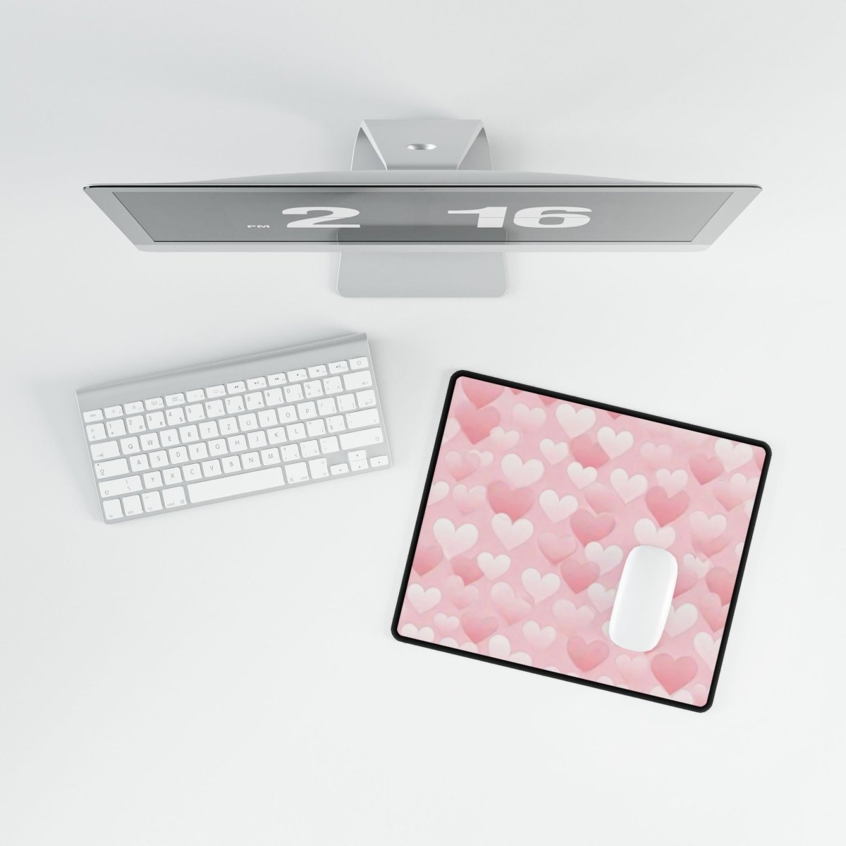 Love Heart Montage Desk Mat Bling & Glamour XL Mousepads